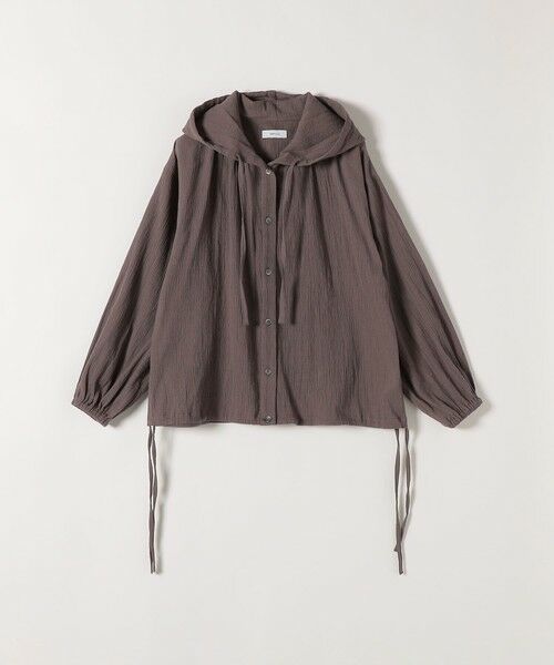 SHIPS / シップス シャツ・ブラウス | 《予約》SHIPS any:〈洗濯機可能〉楊柳 シアー ドロスト フード ブラウス | 詳細25