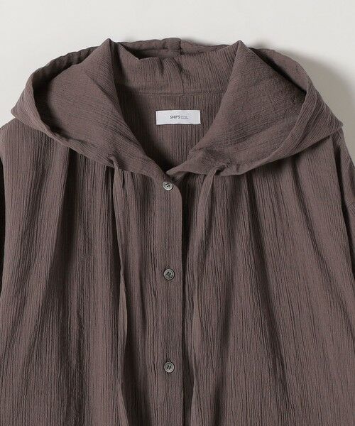 SHIPS / シップス シャツ・ブラウス | 《予約》SHIPS any:〈洗濯機可能〉楊柳 シアー ドロスト フード ブラウス | 詳細26