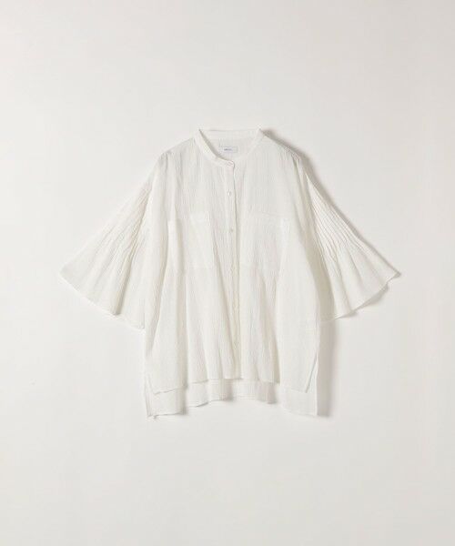 SHIPS / シップス シャツ・ブラウス | 《予約》SHIPS any:〈洗濯機可能〉楊柳 シアー バンド カラー フレア シャツ | 詳細11
