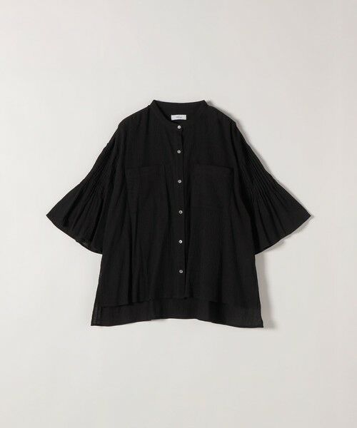 SHIPS / シップス シャツ・ブラウス | 《予約》SHIPS any:〈洗濯機可能〉楊柳 シアー バンド カラー フレア シャツ | 詳細24