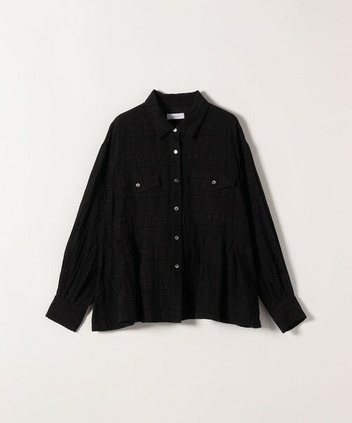 SHIPS / シップス シャツ・ブラウス | 《予約》SHIPS any:〈手洗い可能〉シアー チェック レギュラーカラー ペプラム シャツ | 詳細7