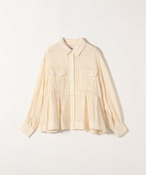 SHIPS / シップス シャツ・ブラウス | 《予約》SHIPS any:〈手洗い可能〉シアー チェック レギュラーカラー ペプラム シャツ | 詳細17