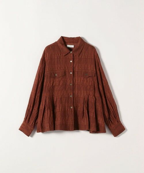 SHIPS / シップス シャツ・ブラウス | 《予約》SHIPS any:〈手洗い可能〉シアー チェック レギュラーカラー ペプラム シャツ | 詳細26