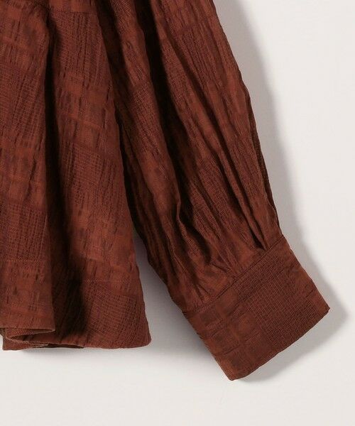 SHIPS / シップス シャツ・ブラウス | 《予約》SHIPS any:〈手洗い可能〉シアー チェック レギュラーカラー ペプラム シャツ | 詳細28