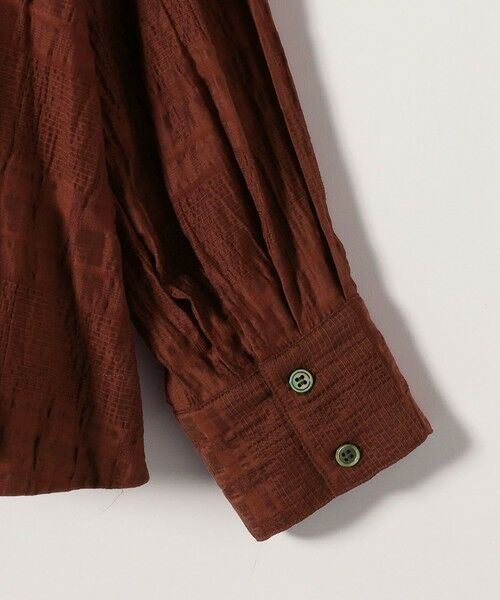 SHIPS / シップス シャツ・ブラウス | 《予約》SHIPS any:〈手洗い可能〉シアー チェック レギュラーカラー ペプラム シャツ | 詳細30