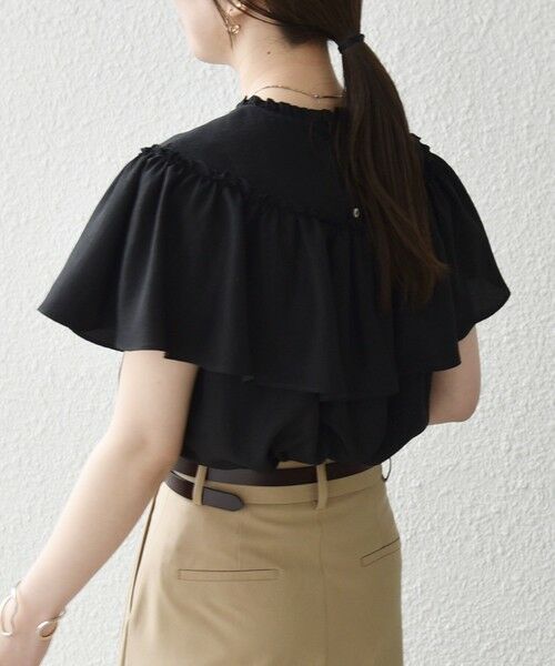 SHIPS / シップス シャツ・ブラウス | 《予約》SHIPS any:〈洗濯機可能〉グロッシー ラッフル フリル ギャザー ブラウス | 詳細6