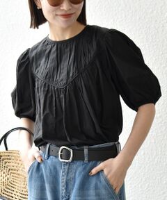 SHIPS / シップス シャツ・ブラウス | 《予約》SHIPS any:〈洗濯機可能〉キャンブリック ギャザー ヨーク パフスリーブ ブラウス