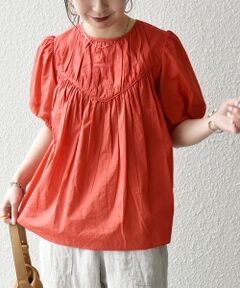 SHIPS / シップス シャツ・ブラウス | 《予約》SHIPS any:〈洗濯機可能〉キャンブリック ギャザー ヨーク パフスリーブ ブラウス