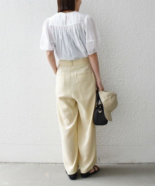 SHIPS / シップス シャツ・ブラウス | 《予約》SHIPS any:〈洗濯機可能〉キャンブリック ギャザー ヨーク パフスリーブ ブラウス | 詳細2