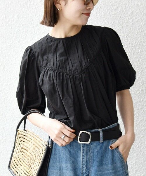 SHIPS / シップス シャツ・ブラウス | 《予約》SHIPS any:〈洗濯機可能〉キャンブリック ギャザー ヨーク パフスリーブ ブラウス | 詳細15