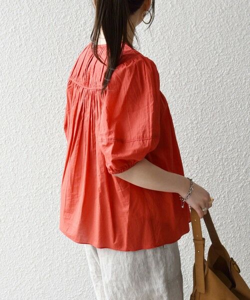 SHIPS / シップス シャツ・ブラウス | 《予約》SHIPS any:〈洗濯機可能〉キャンブリック ギャザー ヨーク パフスリーブ ブラウス | 詳細26