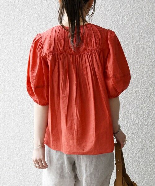 SHIPS / シップス シャツ・ブラウス | 《予約》SHIPS any:〈洗濯機可能〉キャンブリック ギャザー ヨーク パフスリーブ ブラウス | 詳細27