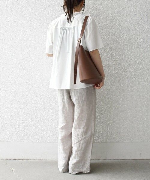 SHIPS / シップス シャツ・ブラウス | 《予約》SHIPS any:〈洗濯機可能〉タイプライター フリル スキッパー パフ ブラウス | 詳細2