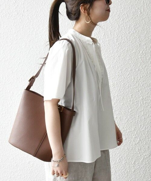 SHIPS / シップス シャツ・ブラウス | 《予約》SHIPS any:〈洗濯機可能〉タイプライター フリル スキッパー パフ ブラウス | 詳細4