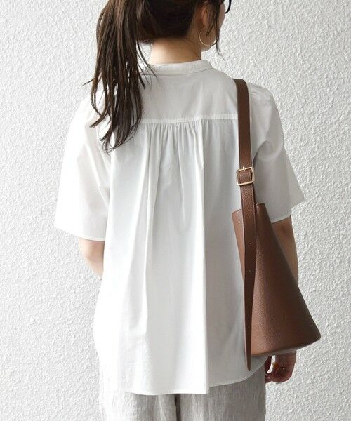 SHIPS / シップス シャツ・ブラウス | 《予約》SHIPS any:〈洗濯機可能〉タイプライター フリル スキッパー パフ ブラウス | 詳細5