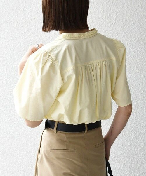 SHIPS / シップス シャツ・ブラウス | 《予約》SHIPS any:〈洗濯機可能〉タイプライター フリル スキッパー パフ ブラウス | 詳細16