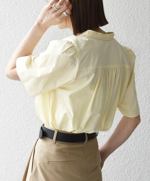 SHIPS / シップス シャツ・ブラウス | 《予約》SHIPS any:〈洗濯機可能〉タイプライター フリル スキッパー パフ ブラウス | 詳細17