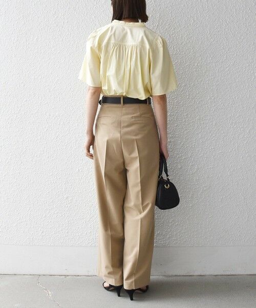 SHIPS / シップス シャツ・ブラウス | 《予約》SHIPS any:〈洗濯機可能〉タイプライター フリル スキッパー パフ ブラウス | 詳細11