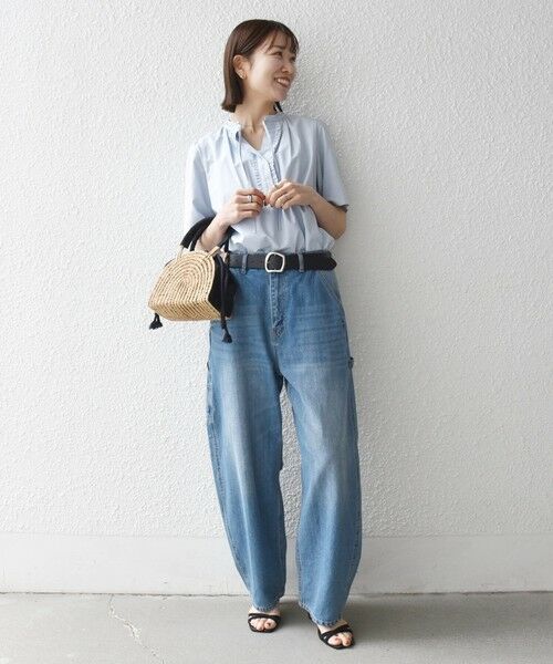 SHIPS / シップス シャツ・ブラウス | SHIPS any:〈洗濯機可能〉タイプライター フリル スキッパー パフ ブラウス | 詳細21