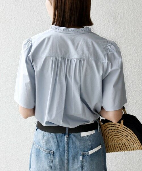 SHIPS / シップス シャツ・ブラウス | 《予約》SHIPS any:〈洗濯機可能〉タイプライター フリル スキッパー パフ ブラウス | 詳細27