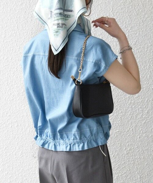 SHIPS / シップス シャツ・ブラウス | 《予約》SHIPS any:〈洗濯機可能〉シャンブレー デニム フレンチスリーブ ドロスト ブラウス | 詳細5