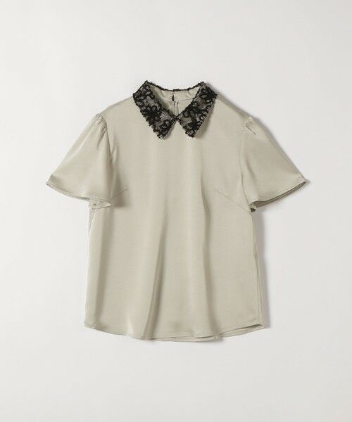 SHIPS / シップス シャツ・ブラウス | 《予約》SHIPS any:〈洗濯機可能〉サテン レースカラー ブラウス 26SS | 詳細8