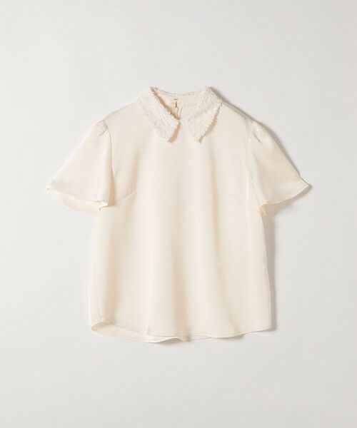 SHIPS / シップス シャツ・ブラウス | 《予約》SHIPS any:〈洗濯機可能〉サテン レースカラー ブラウス 26SS | 詳細17