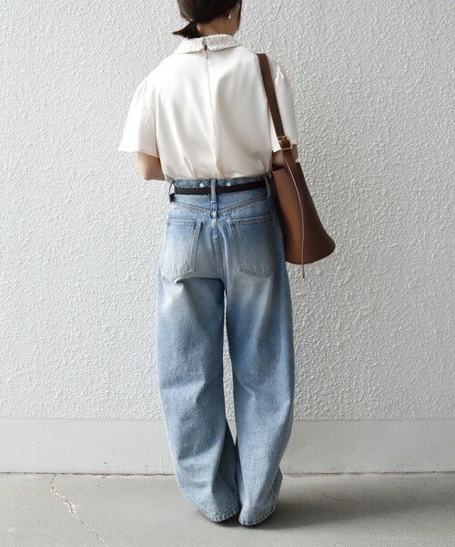 SHIPS / シップス シャツ・ブラウス | 《予約》SHIPS any:〈洗濯機可能〉サテン レースカラー ブラウス 26SS | 詳細11