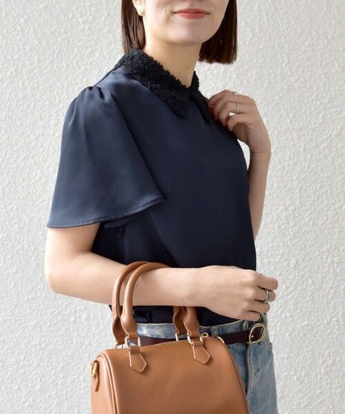 SHIPS / シップス シャツ・ブラウス | 《予約》SHIPS any:〈洗濯機可能〉サテン レースカラー ブラウス 26SS | 詳細22