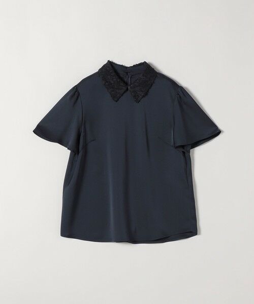 SHIPS / シップス シャツ・ブラウス | 《予約》SHIPS any:〈洗濯機可能〉サテン レースカラー ブラウス 26SS | 詳細25