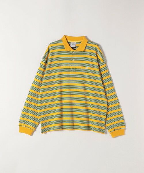 SHIPS / シップス ポロシャツ | PARROTT CANVAS:〈洗濯機可能〉マルチ ボーダー ロングスリーブ ポロ シャツ（イエロー）