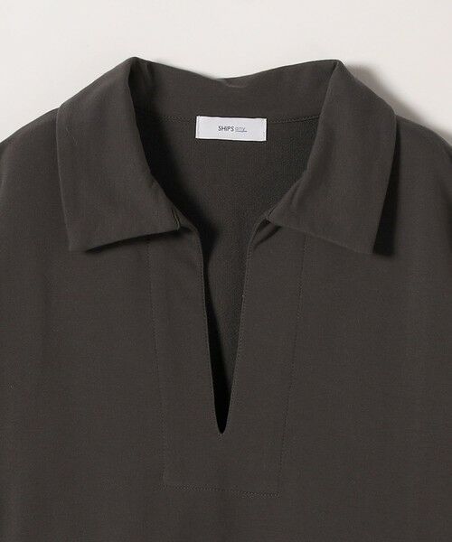 SHIPS / シップス カットソー | 《予約》SHIPS any:〈洗濯機可能〉インレイ 襟付き スキッパー ハーフスリーブ プルオーバー | 詳細17