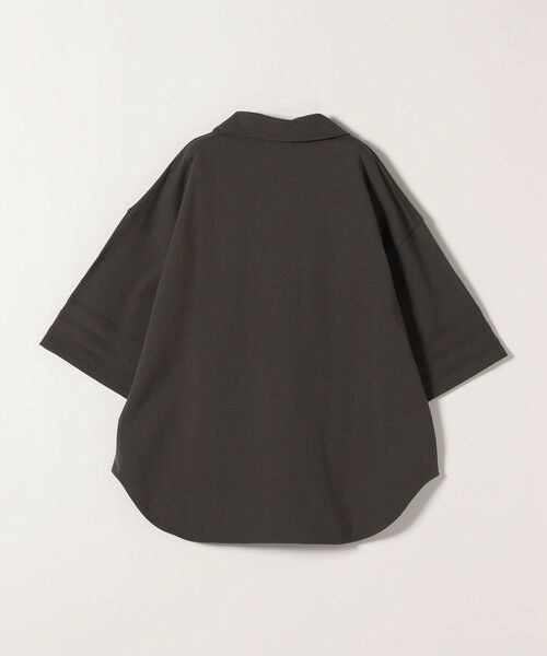 SHIPS / シップス カットソー | 《予約》SHIPS any:〈洗濯機可能〉インレイ 襟付き スキッパー ハーフスリーブ プルオーバー | 詳細19