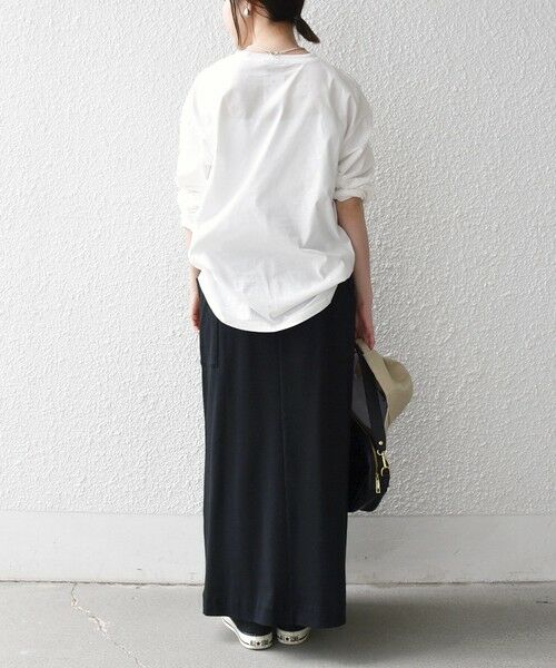 SHIPS / シップス Tシャツ | 《予約》【SHIPS any別注】MONMIMI:〈洗濯機可能〉ロゴ プリント ロンTEE 26SS | 詳細2