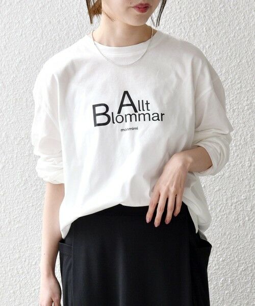 SHIPS / シップス Tシャツ | 《予約》【SHIPS any別注】MONMIMI:〈洗濯機可能〉ロゴ プリント ロンTEE 26SS | 詳細3