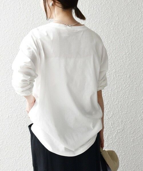 SHIPS / シップス Tシャツ | 《予約》【SHIPS any別注】MONMIMI:〈洗濯機可能〉ロゴ プリント ロンTEE 26SS | 詳細6