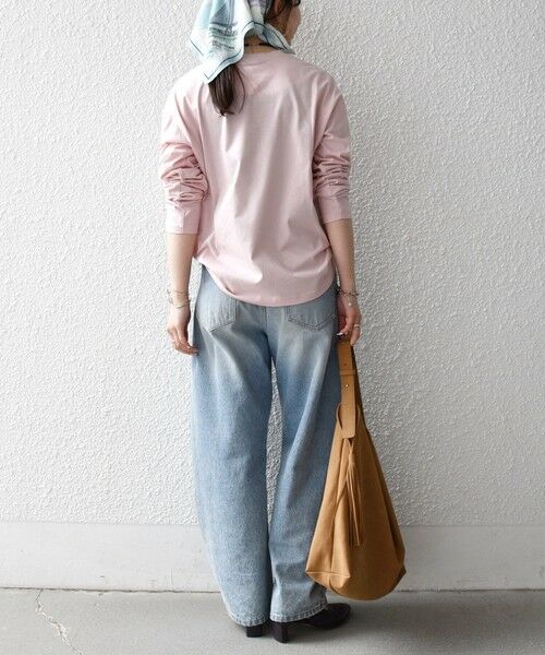 SHIPS / シップス Tシャツ | 《予約》【SHIPS any別注】MONMIMI:〈洗濯機可能〉ロゴ プリント ロンTEE 26SS | 詳細10