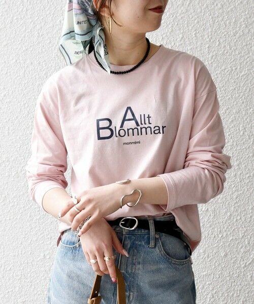 SHIPS / シップス Tシャツ | 《予約》【SHIPS any別注】MONMIMI:〈洗濯機可能〉ロゴ プリント ロンTEE 26SS | 詳細11