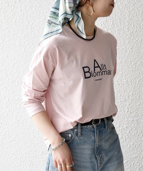 SHIPS / シップス Tシャツ | 《予約》【SHIPS any別注】MONMIMI:〈洗濯機可能〉ロゴ プリント ロンTEE 26SS | 詳細12