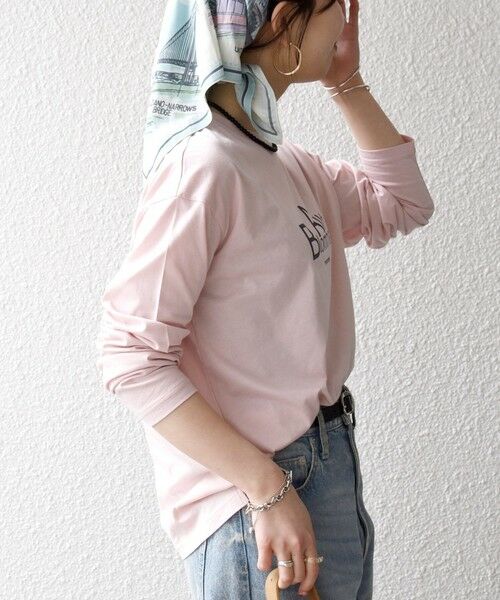 SHIPS / シップス Tシャツ | 《予約》【SHIPS any別注】MONMIMI:〈洗濯機可能〉ロゴ プリント ロンTEE 26SS | 詳細13