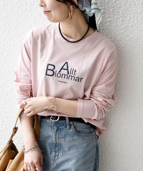 SHIPS / シップス Tシャツ | 《予約》【SHIPS any別注】MONMIMI:〈洗濯機可能〉ロゴ プリント ロンTEE 26SS | 詳細15