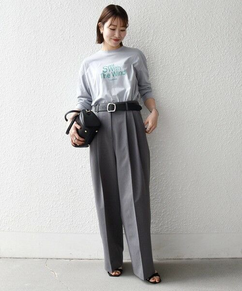 SHIPS / シップス Tシャツ | 《予約》【SHIPS any別注】MONMIMI:〈洗濯機可能〉ロゴ プリント ロンTEE 26SS | 詳細16