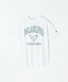SHIPS / シップス Tシャツ | Champion:〈洗濯機可能〉グラフィック ロゴ ショート スリーブ TEE