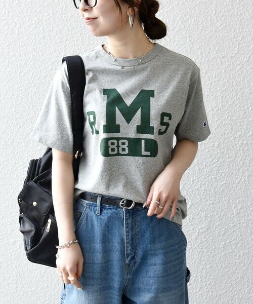 SHIPS / シップス Tシャツ | Champion:〈洗濯機可能〉グラフィック ロゴ ショート スリーブ TEE | 詳細6