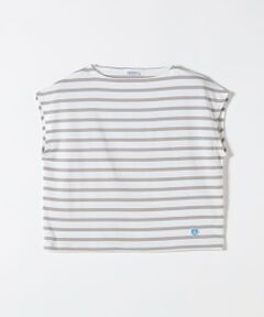 SHIPS / シップス Tシャツ | ORCIVAL: ボートネック ボーダー フレンチスリーブ プルオーバー