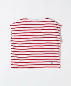 SHIPS / シップス Tシャツ | ORCIVAL: ボートネック ボーダー フレンチスリーブ プルオーバー
