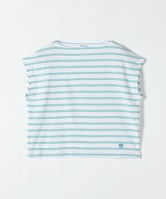 SHIPS / シップス Tシャツ | ORCIVAL: ボートネック ボーダー フレンチスリーブ プルオーバー