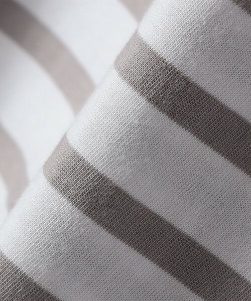 SHIPS / シップス Tシャツ | ORCIVAL: 〈手洗い可能〉ボートネック ボーダー フレンチスリーブ プルオーバー | 詳細1