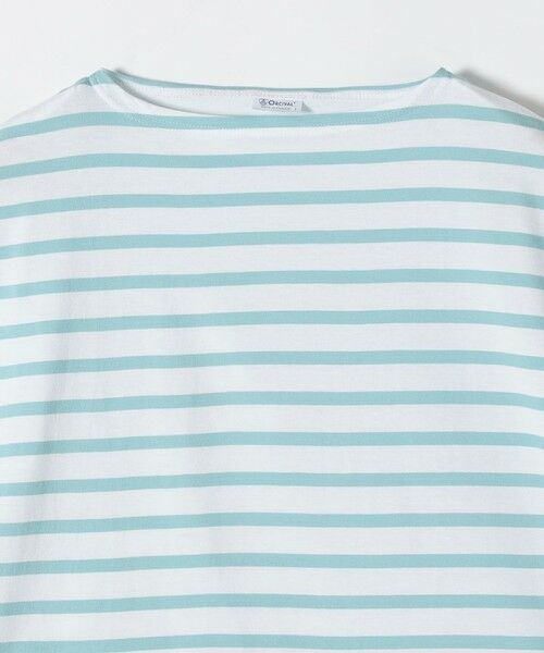 SHIPS / シップス Tシャツ | ORCIVAL: 〈手洗い可能〉ボートネック ボーダー フレンチスリーブ プルオーバー | 詳細4