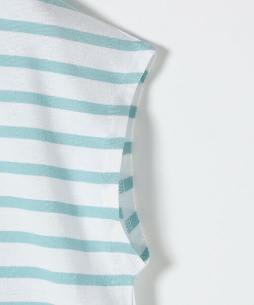 SHIPS / シップス Tシャツ | ORCIVAL: 〈手洗い可能〉ボートネック ボーダー フレンチスリーブ プルオーバー | 詳細5